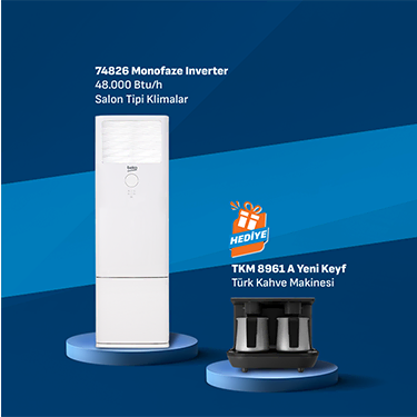 Beko’dan Salon Tipi Klima alımlarına Çiftli Türk Kahvesi Makinesi hediye veya 8.000 TL indirim!