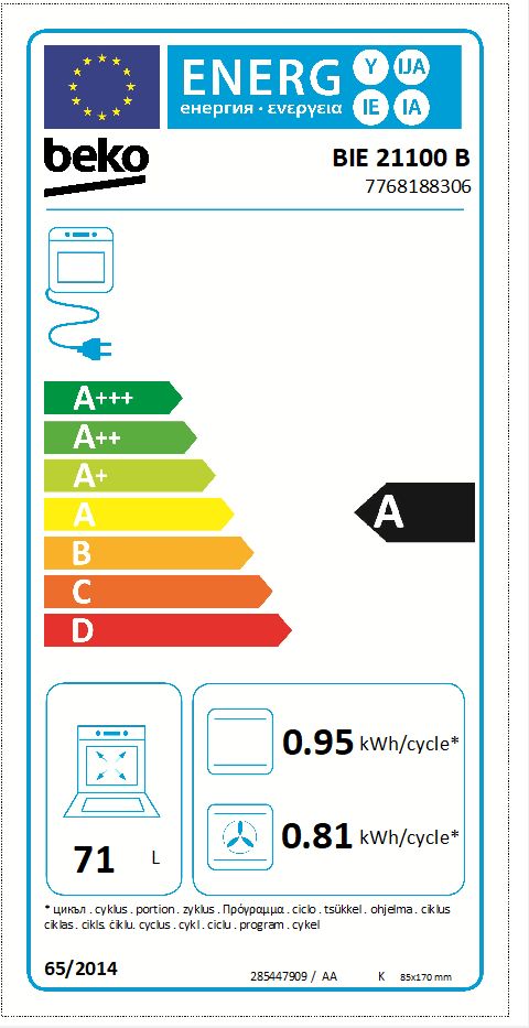 Электрический духовой шкаф beko bie 21100 b